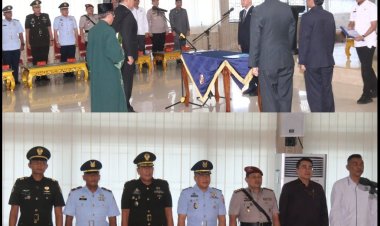 Mayor Arm Febrizal Wakili Dandim Hadiri Pelantikan Pj. Sekda Kota Pekanbaru