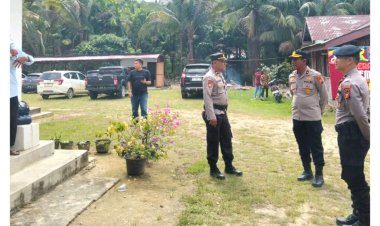 Amankan Perayaan Misa Natal di Gereja,Polsek Kampar Kiri Pastikan Suasana Kondusif Tetap Terjaga