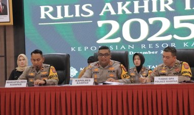 Rilis Akhir Tahun Polres Kampar Komitmen Berantas Kriminalitas dan Layani Masyarakat 