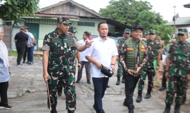 Dandim Hadiri Apel Luar Biasa dan Gotong Royong Wujud Kepedulian Pasca Kebakaran