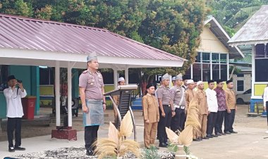 Kapolsek Tapung Hulu Hantam Bullying Tanamkan Akhlak Santri Dini