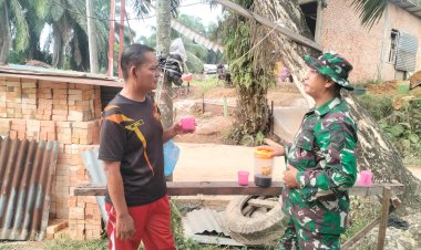 Kopi Hitam, Cerita Hangat di Lokasi TMMD Tenayan Raya
