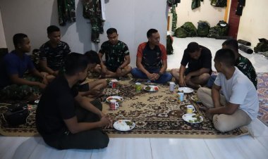 Kebersamaan Hangat Satgas TMMD Ke-127 Kodim 0301/Pekanbaru Buka Puasa Bersama Ibu Asuh di Tenayan Raya