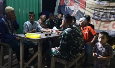 Secangkir Kopi, Sejuta Kebersamaan Satgas TMMD ke-127 Kodim 0301/Pekanbaru di Tenayan Raya
