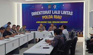 Forum Lalu Lintas Bahas Kesiapan Jalur Mudik, Ditlantas Polda Riau Targetkan Perbaikan Jalan Rampung Sebelum Lebaran 2026
