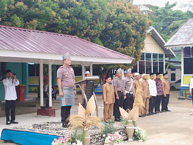 Kapolsek Tapung Hulu Hantam Bullying Tanamkan Akhlak Santri Dini