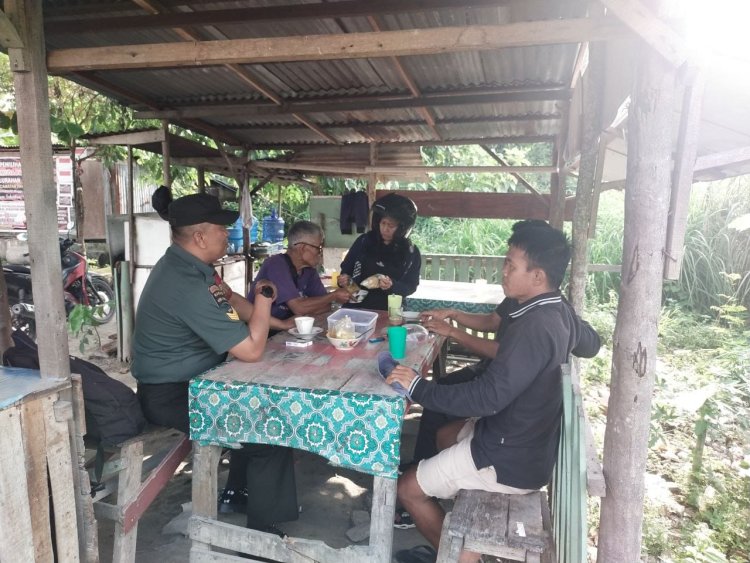 Babinsa Kodim 0301/Pbr Laksanakan Komsos Bersama Tokoh Masyarakat Dan Warga Binaan