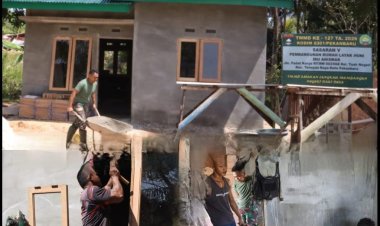Sentuhan TMMD Hadirkan Harapan Baru di Rumah Ibu Anismar, Progres RTLH Capai 83 Persen