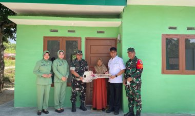 Harapan Baru Ibu Anismar, Terima Rumah Layak Huni dari TMMD Kodim 0301/Pekanbaru
