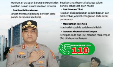 Hati Tenang Saat Mudik, Polres Kampar Siap Jaga Kendaraan dan Rumahmu