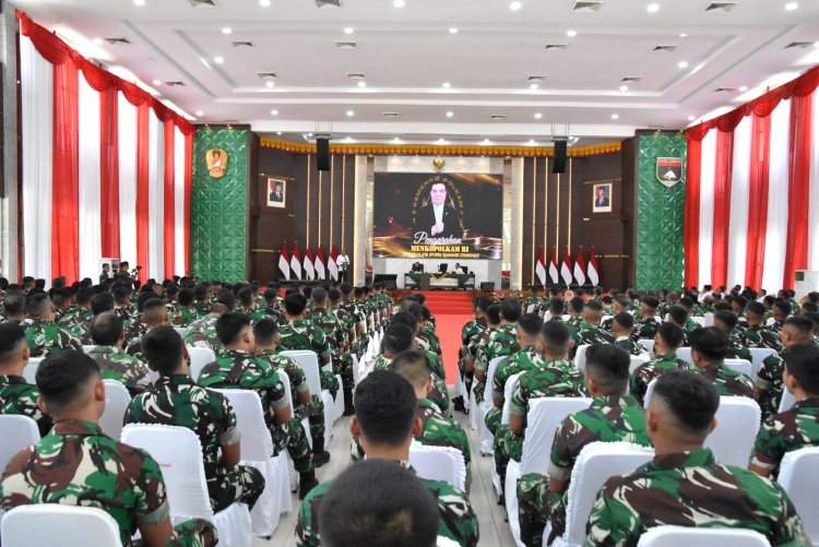 Dandim 0301/Pekanbaru Ikuti Pengarahan Menkopolkam RI di Kodam XIX/TT