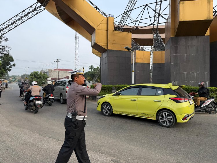 Tanpa Kemacetan dan Laka Menonjol, Polres Kuansing Sukses Amankan Arus Lebaran 2026