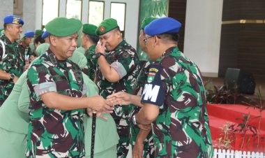 Dandim 0301/Pekanbaru Hadiri Laporan Korps, Kenaikan Pangkat Jadi Amanah Baru