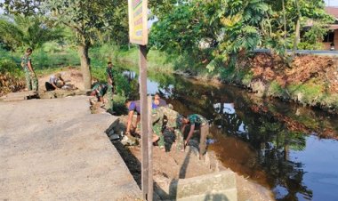 TNI AD Melalui Kodim 0301/Pekanbaru Bangun Jembatan Garuda untuk Dukung Akses Masyarakat