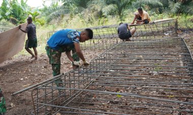 Gotong Royong TNI-Rakyat, Infrastruktur Jembatan Garuda Terus Digenjot