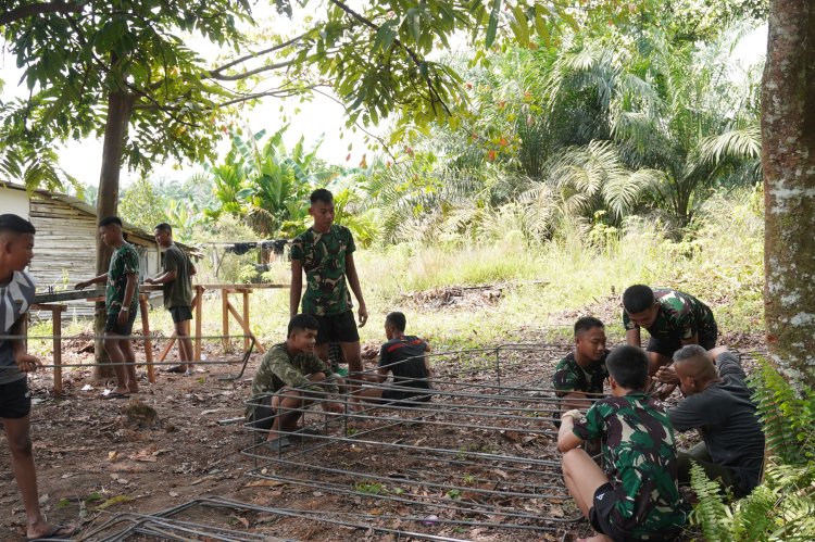 Kodim 0301/Pekanbaru Hadirkan Harapan Baru di Setiap Pekerjaan Jembatan
