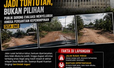 Jalan Rusak, Bantuan Dipertanyakan, Publik Desak Evaluasi Total Kepemimpinan Desa.  ‎