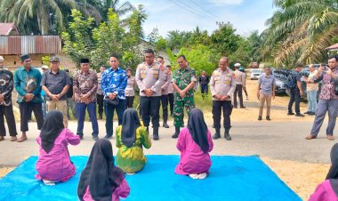Kapolres Kampar Hadiri Doa Bersama Peresmian Pembangunan 3 Jembatan Merah Putih Presisi, Dukung Kemudahan Akses Dan Kemakmuran Masyarakat