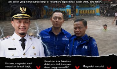 Viral di Medsos Masyarakat Tagih janji Walikota Pekanbaru Dalam Atasi Banjir