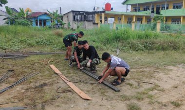 Progres Pembangunan Jembatan Garuda Beton Tahap IV di Wilayah Kodim 0301/Pekanbaru Terus Berjalan
