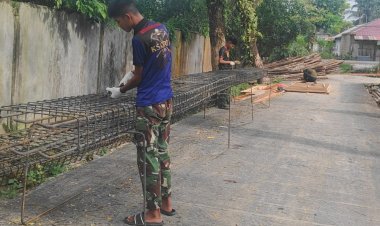 Perakitan Besi Pondasi Jembatan Garuda Beton Tahap IV Terus Dikebut