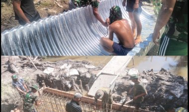 Semangat TNI Bangun Negeri, Tiga Jembatan Garuda di Pekanbaru Terus Berprogres