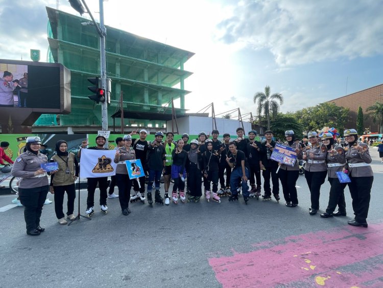 Polantas Hadir di CFD Pekanbaru, Warga Apresiasi Lebih Aman dan Nyaman — Dirlantas Riau Tekankan Edukasi Kamtibmas, Kamseltibcarlantas dan Green Policing
