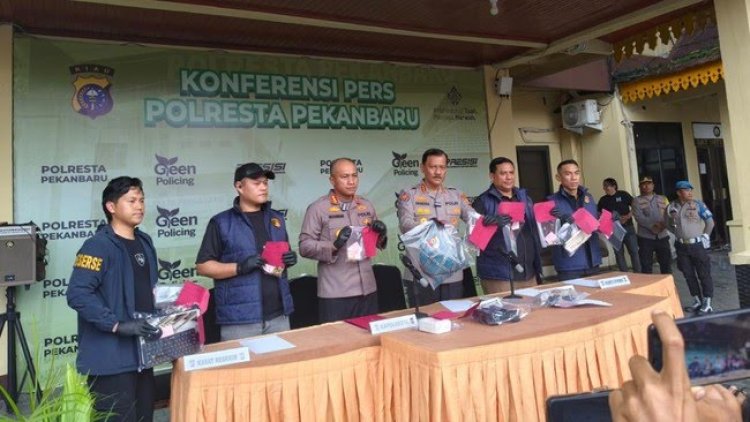 Polresta Pekanbaru Bersama Polda Riau Berhasil Tangkap Pelaku Pembunuhan Sadis di Rumbai