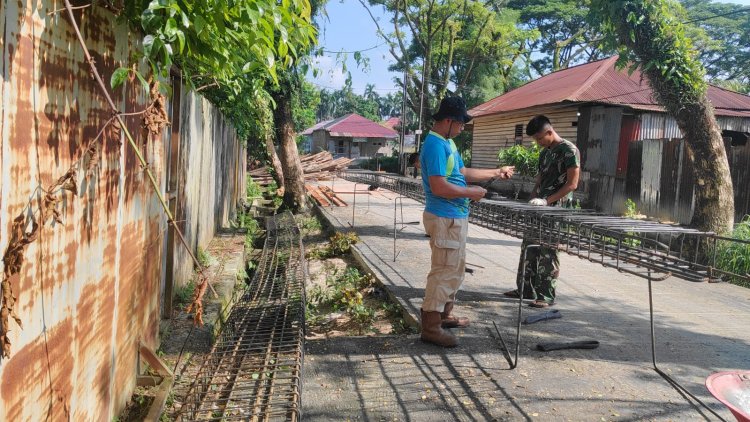 Ketelitian Personel Kodim 0301/Pekanbaru Jadi Kunci Pengerjaan Pondasi Jembatan Garuda Beton