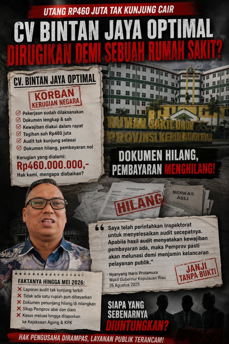 Utang Rp460 Juta Tak Kunjung Cair: Jejak Adu Domba, Rekayasa, Hingga Laporan ke Kejaksaan Agung & KPK