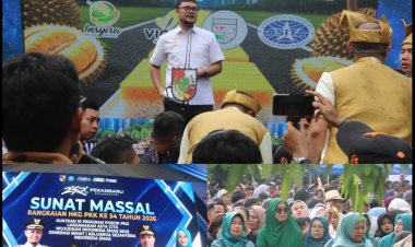 Dandim 0301/Pekanbaru Hadiri Festival Ekraf, Rekor MURI Talam Durian 1 Km Disertai Sunat Massal Warga