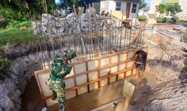 Pemasangan Papan Mal Pondasi Cor Jadi Tahap Penting  Pembangunan Jembatan Garuda Beton