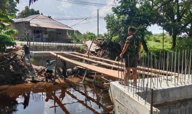 Pondasi Rampung, Pembangunan Jembatan Garuda Beton Terus Dikebut