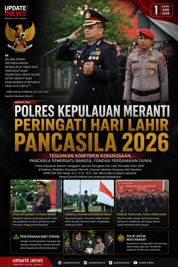 Kapolres Meranti: Pancasila Harus Hidup dalam Setiap Tugas dan Pengabdian