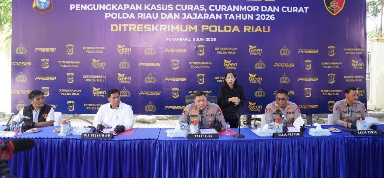 Polda Riau Bongkar 1.333 Kasus Kejahatan Jalanan,525 Tersangka Diamankan