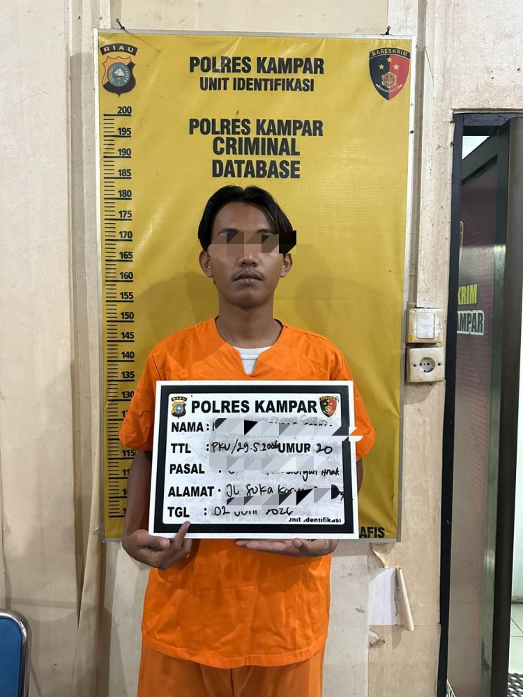 Polres Kampar Tangkap Pria 20 Tahun Terkait Pencabulan, Begini Kronologisnya
