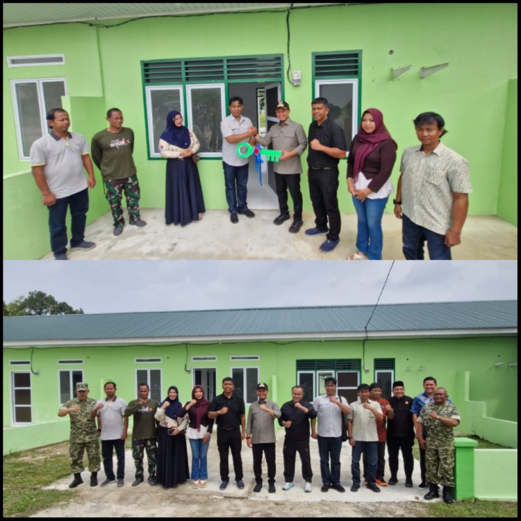 Wakili Dandim, Pasipers Kodim 0301/Pekanbaru Ikuti Penyerahan Rumah Dinas Tim Intel Pasca Renovasi