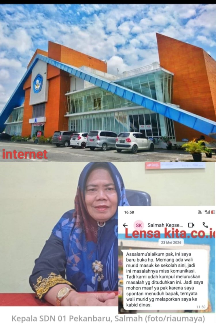 Diduga Kepsek SDN 01 Pekanbaru Sampaikan Informasi Bohong Ke Masyarakat,Disdik Harus Bertindak