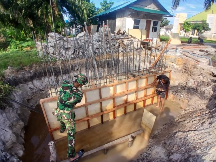 Pemasangan Papan Mal Pondasi Cor Jadi Tahap Penting  Pembangunan Jembatan Garuda Beton