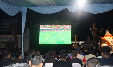 Dandim 0301/Pekanbaru Hadiri Festival Rakyat 2026, UMKM dan Nobar Semifinal Piala Dunia 2026