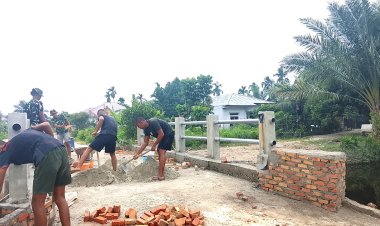 Merajut Asa Lewat Jembatan, Kodim 0301/Pekanbaru Bangun Akses untuk Masa Depan