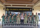 Perkuat Komunikasi TNI-Polri, Tim Penyuluh Karhutla Mabes TNI Silaturahmi ke Polresta Pekanbaru
