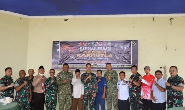 Tim Penyuluh Mabes TNI Laksanakan Sosialisasi Pencegahan Karhutla di Sialang Rampai