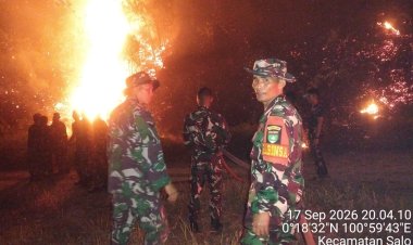 Kodam XIX/Tuanku Tambusai Kerahkan Kodim 0313/Kampar, Yonif 132/BS dan Yonif TP 898, Karhutla di Kampar Berhasil Dikendalikan