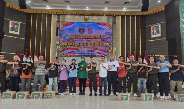 Personel Kodim 0301/Pekanbaru Ikuti Donor Darah dan Bakti Kesehatan HUT ke-81 TNI